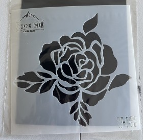 Stencil 10x10 Rosas 4