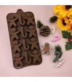 Molde de silicona muñeco de jengibre modelo 3