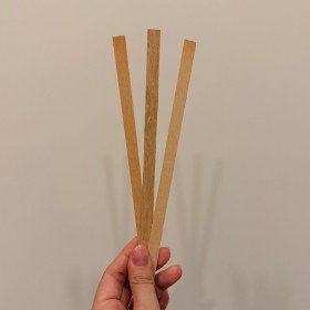 pabilo de madera mediano x10 unidades de 20cm aprox c/u