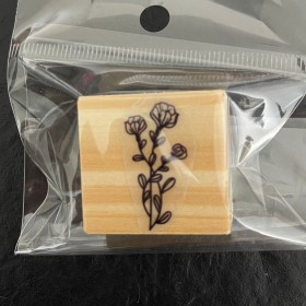  sello botánico 3x3cm modelo 3