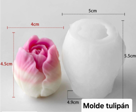 Molde de silicona Tulipan