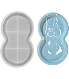 molde de silicona bandeja ovalada curvas mod2