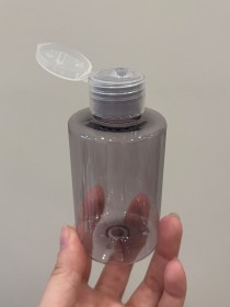 Envase de PLÁSTICO FUME CLARO 125ml + tapa flip 