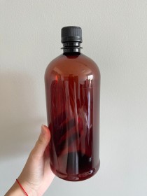 envase ambar 1 litro + tapa ciega