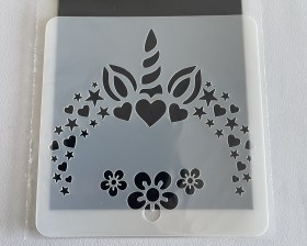 Stencil 10x10 Unicornio 2