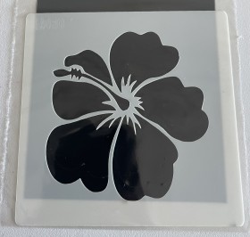 Stencil 10x10 flor 1