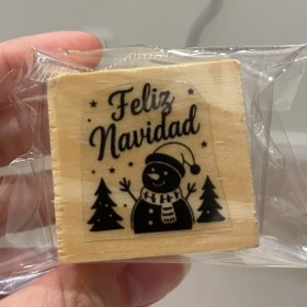 Sello 3x3cm Feliz navidad modelo 3