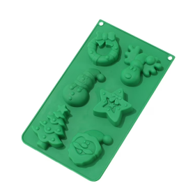 Molde de silicona navideño modelo 7