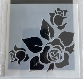 Stencil 10x10 Rosas 3