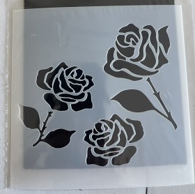 Stencil 10x10 Rosas 1