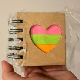 Block de notas corazón
