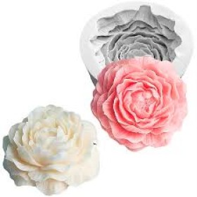molde de silicona de peonia 7.6x3cm aprox