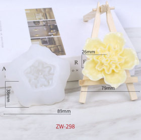 molde de silicona de flor azalea