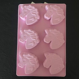 Molde de silicona unicornios modelo 1