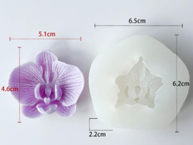 Molde de silicona flor orquídea
