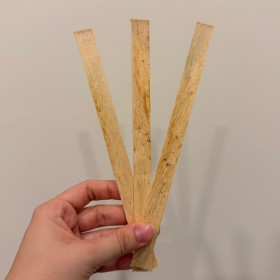 pabilo de madera grueso x10 unidades de 20cm aprox c/u