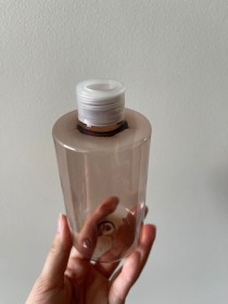 envase plástico MARRÓN CLARO de 250ml + tapa difusora traslucida