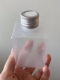 Envase de PLÁSTICO PILAR 125ml + tapa difusora METALICA