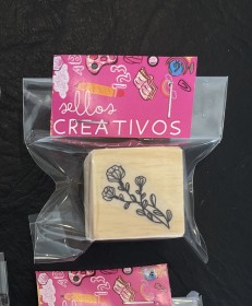  sello botánico 3x3cm modelo 3