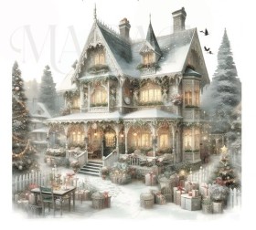 Lámina termotransferible GLITTER GRANDE navidad 5