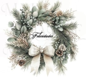 Lámina termotransferible CLÁSICA navidad 1