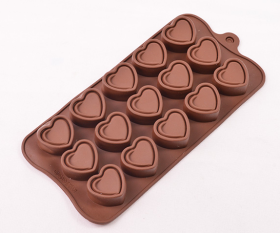 Molde corazones x15 divisiones modelo 2