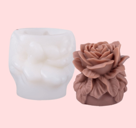 molde de silicona de flor ROSA 76x79MM