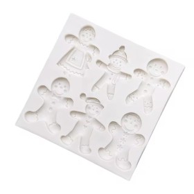 Molde de silicona muñeco de jengibre modelo 2
