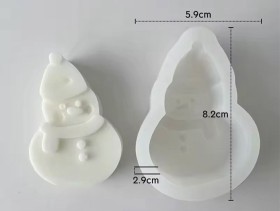 Molde de silicona de muñeco de nieve