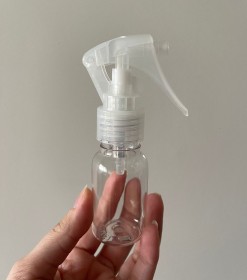 Envase de PLÁSTICO TRANSPARENTE 30ml + tapa gatillo transparente