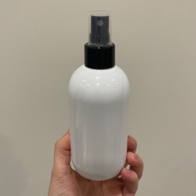 envase de plástico BLANCO de 250ml + spray negro