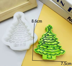 Molde de silicona árbol de navidad modelo 9 