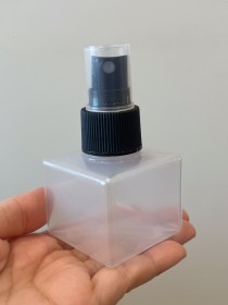 Envase de PLÁSTICO PILAR 70ml + tapa SPRAY NEGRO