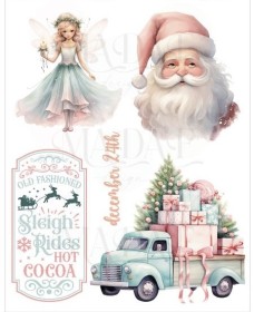 Lámina termotransferible GLITTER PEQUEÑO navidad 8