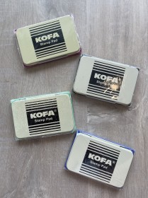 Almohadilla cargada con tinta