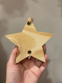 Estrella de madera 