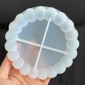 Molde de silicona bandeja redonda bubble modelo 2 (burbujas más chicas)