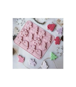 Molde de silicona navideño modelo 2