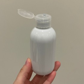 Envase de PLÁSTICO BLANCO 125ml + tapa FLIP