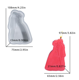 Molde silicona pareja modelo 3 10.5x6.5CM