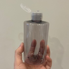 envase plástico FUME CLARO de 250ml + tapa flip