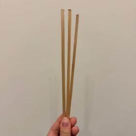 pabilo de madera fino x10 unidades de 20cm aprox c/u