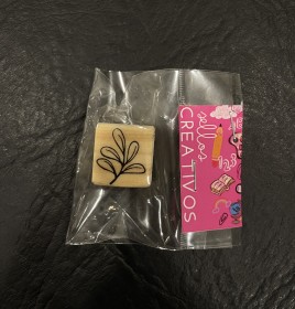  sello botanico 2x2cm modelo 1