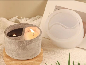 Molde de silicona contenedor con división