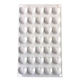 Molde de silicona corazones 35 divisiones
