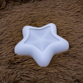 molde de silicona recipiente/ contenedor/ maceta de estrella modelo 2